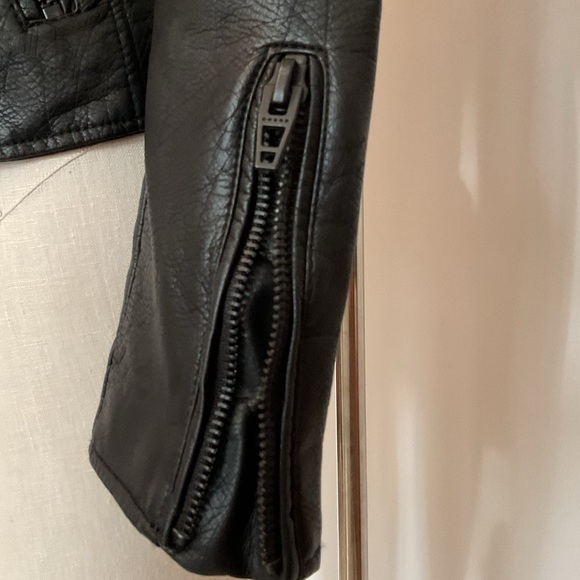 BlankNYC Black Moto Semi fitted Vegan Leather Jacket - Picture 5 of 14